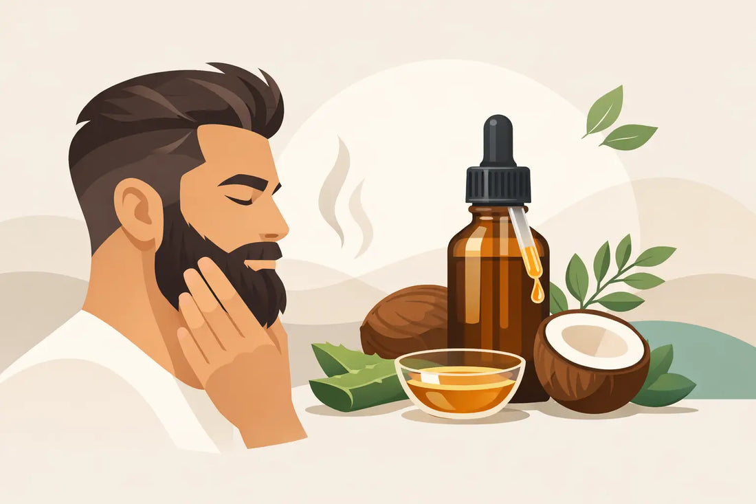 Huile à barbe naturelle pour une barbe souple
