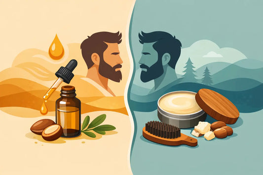 Différence entre huile et baume à barbe