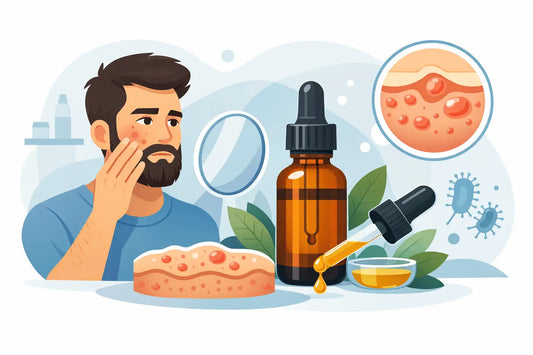 Une huile à barbe provoque des boutons ?