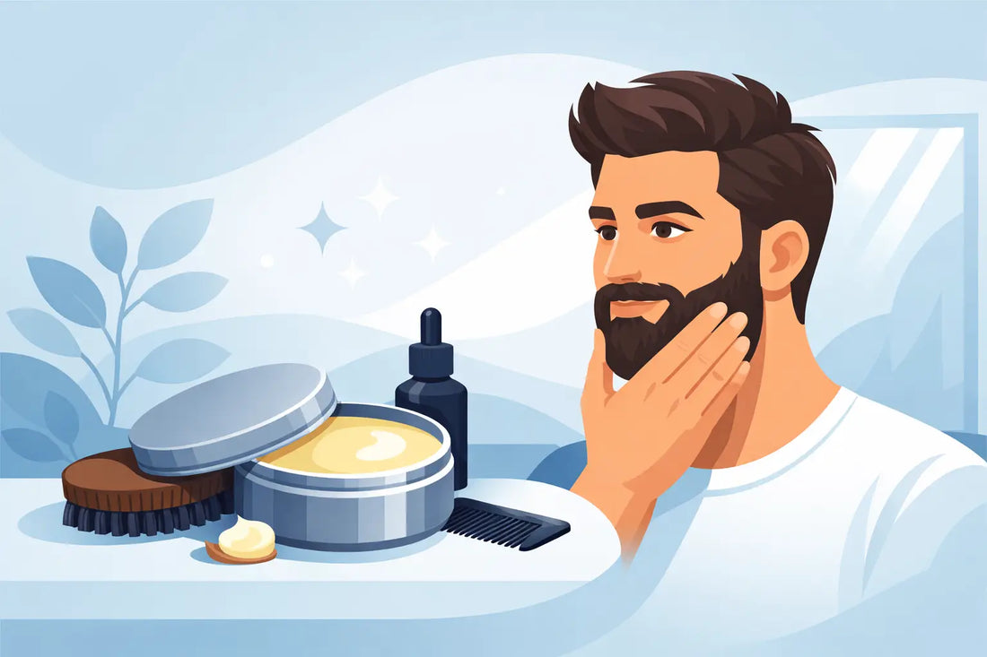 Baume à barbe tenue pour une barbe nette